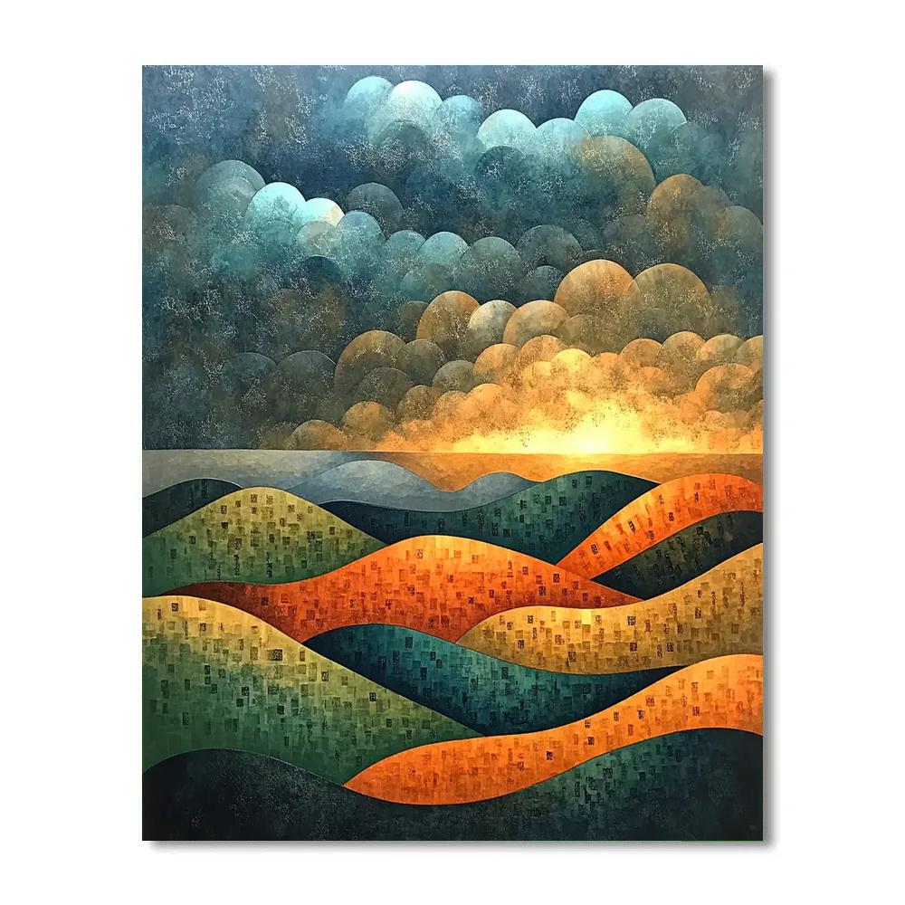 Frederick Varley Inspired Wind Swept Autumn Hills DIY paint by numbers