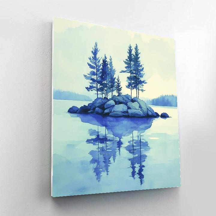 Franklin Carmichael Inspired Pine Island At Dawn Number painting