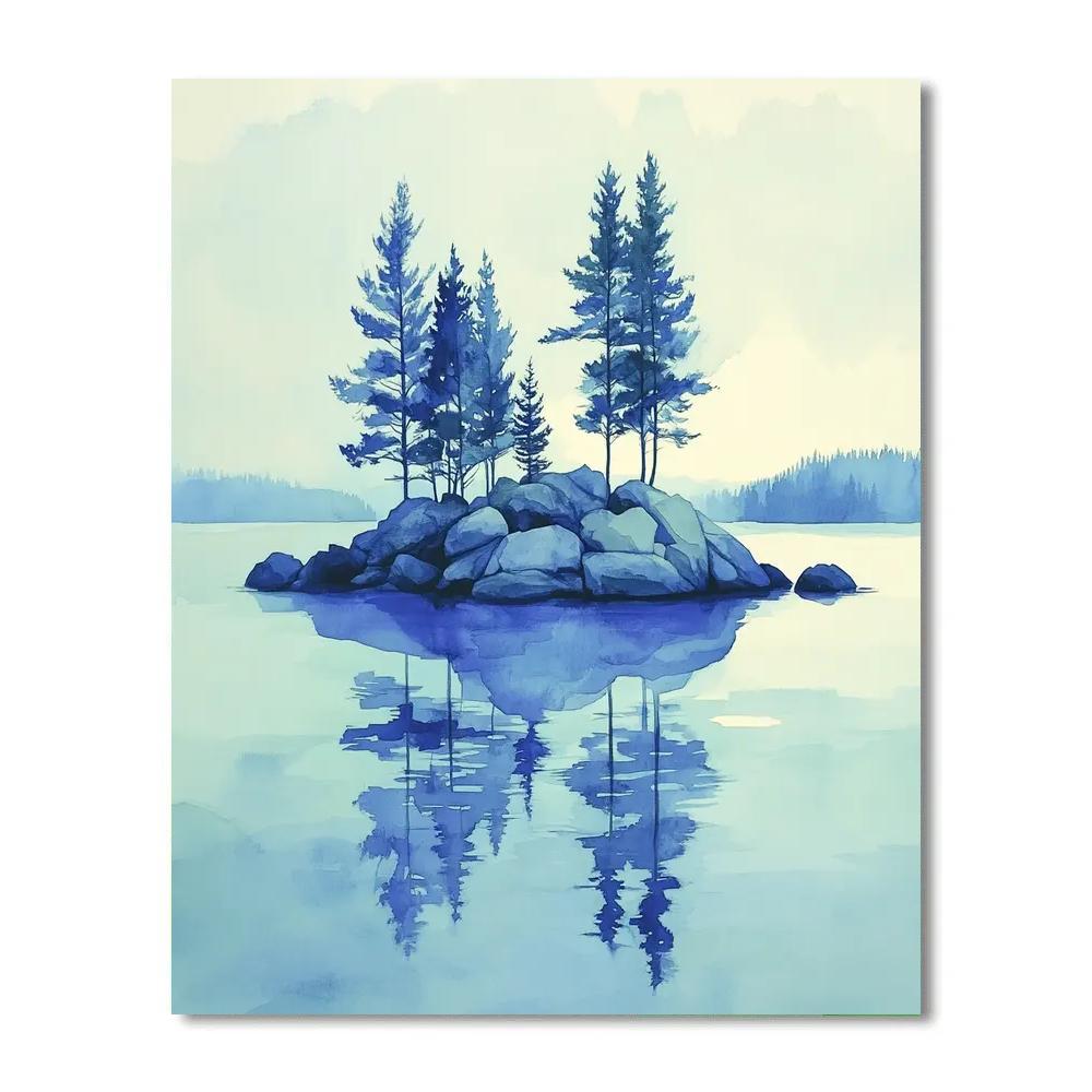 Franklin Carmichael Inspired Pine Island At Dawn Number painting