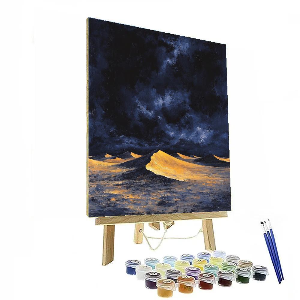 Francisco Goya Inspired Phantom Dunes Beneath Brooding Twilight Painting by numbers kit