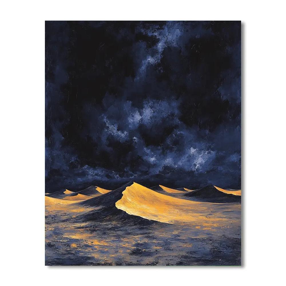 Francisco Goya Inspired Phantom Dunes Beneath Brooding Twilight Painting by numbers kit
