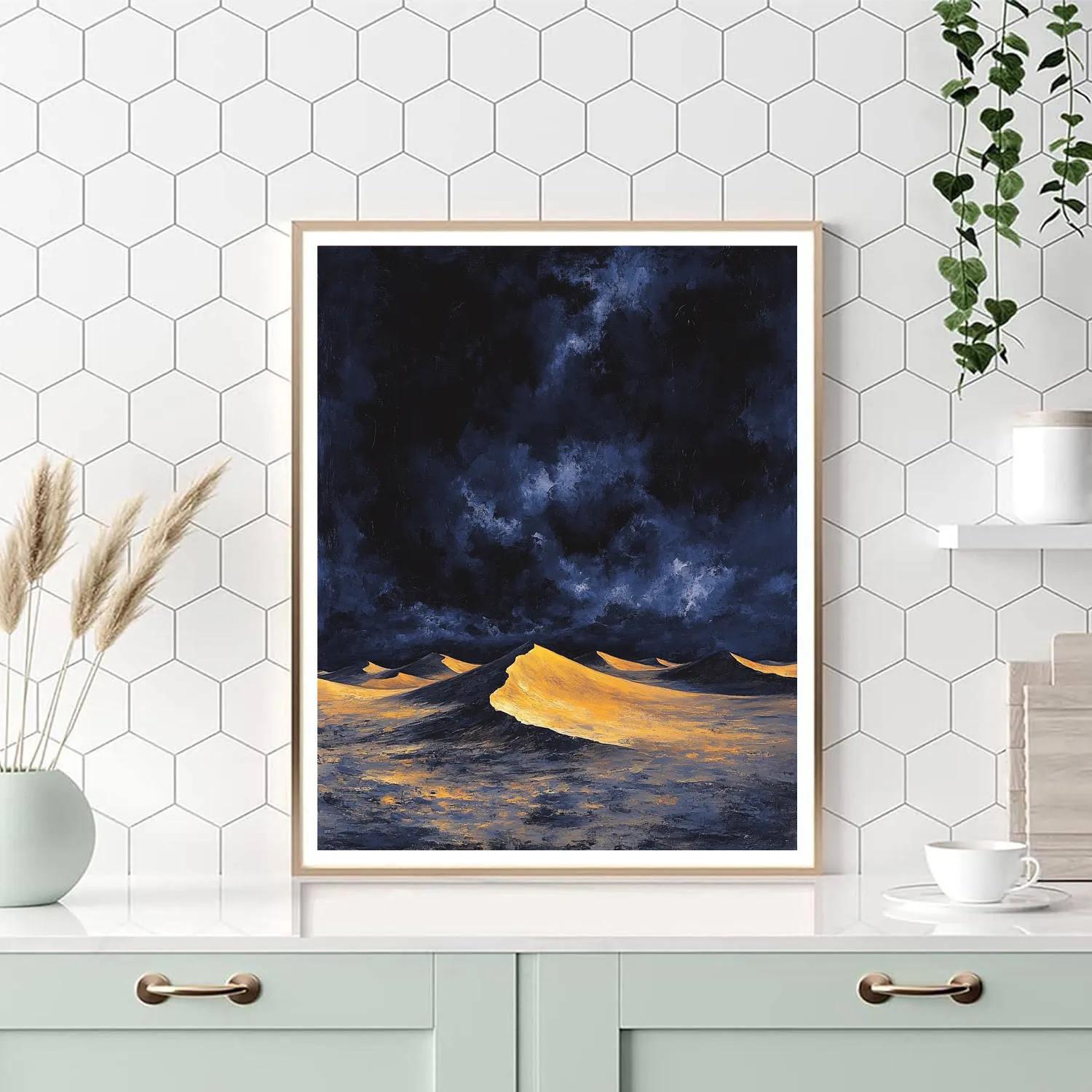 Francisco Goya Inspired Phantom Dunes Beneath Brooding Twilight Painting by numbers kit