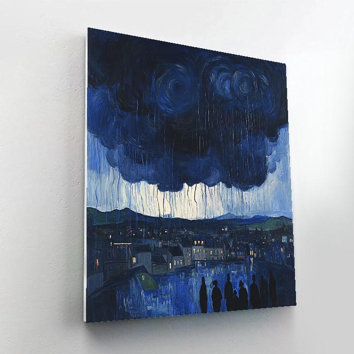 Edvard Munch Inspired Emotional Rainstorm Paint by numbers kits