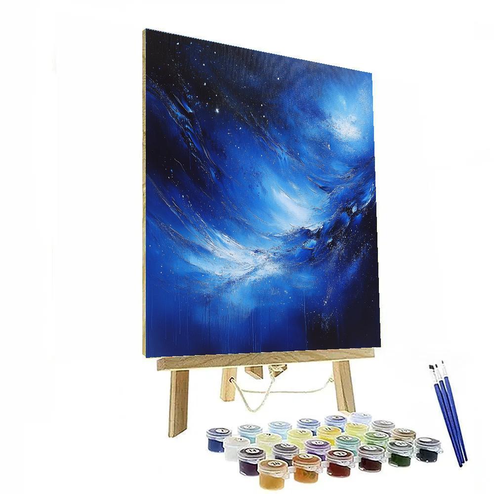 Jackson Pollock Inspired Cosmic Drip Storm painting number kit
