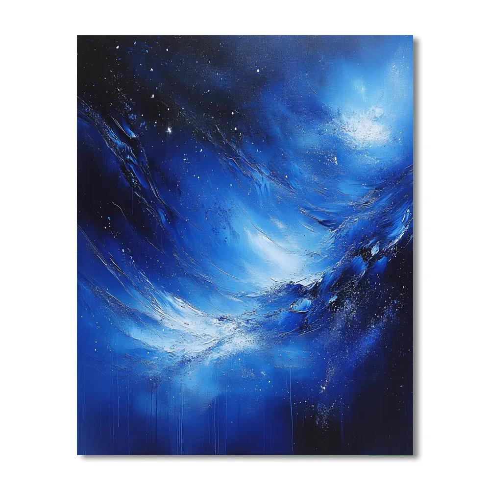 Jackson Pollock Inspired Cosmic Drip Storm painting number kit