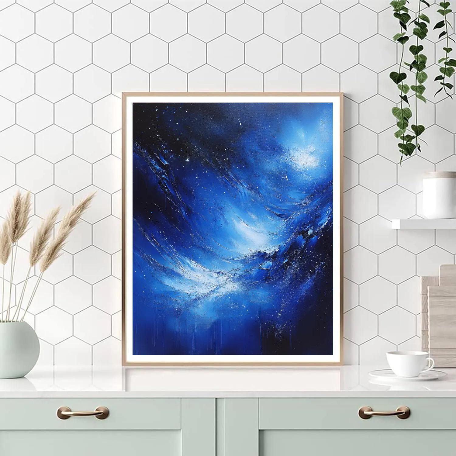Jackson Pollock Inspired Cosmic Drip Storm painting number kit
