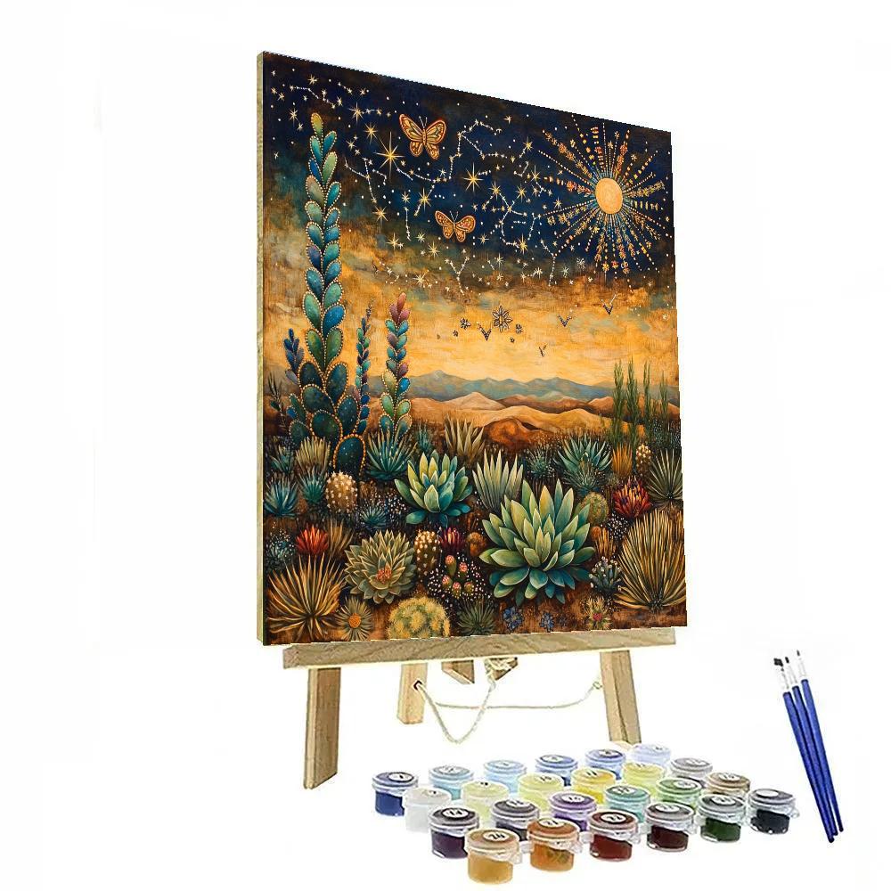 Frida Kahlo Inspired Desert Constellation Painting by numbers kit