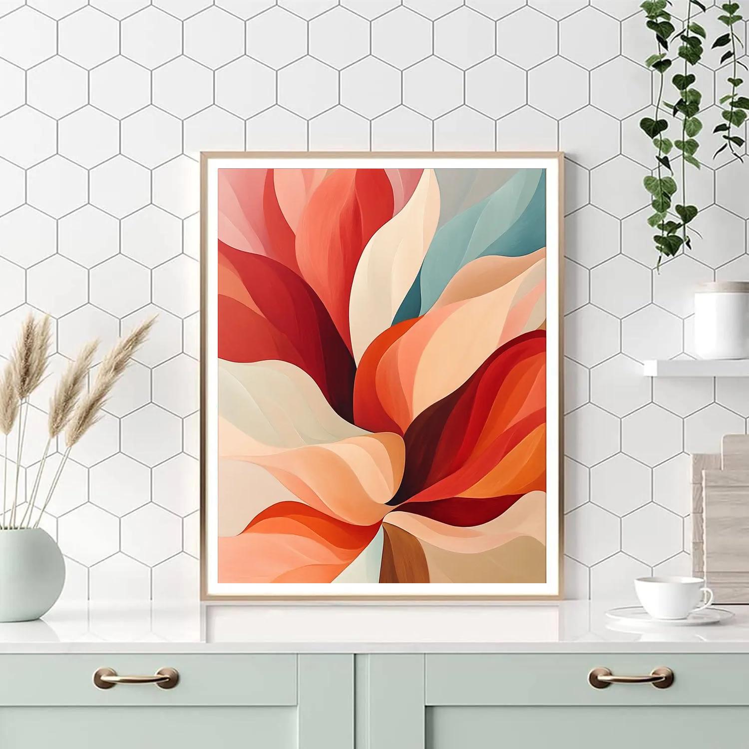 Georgia OKeeffe Inspired Desert Blossoms paint by number