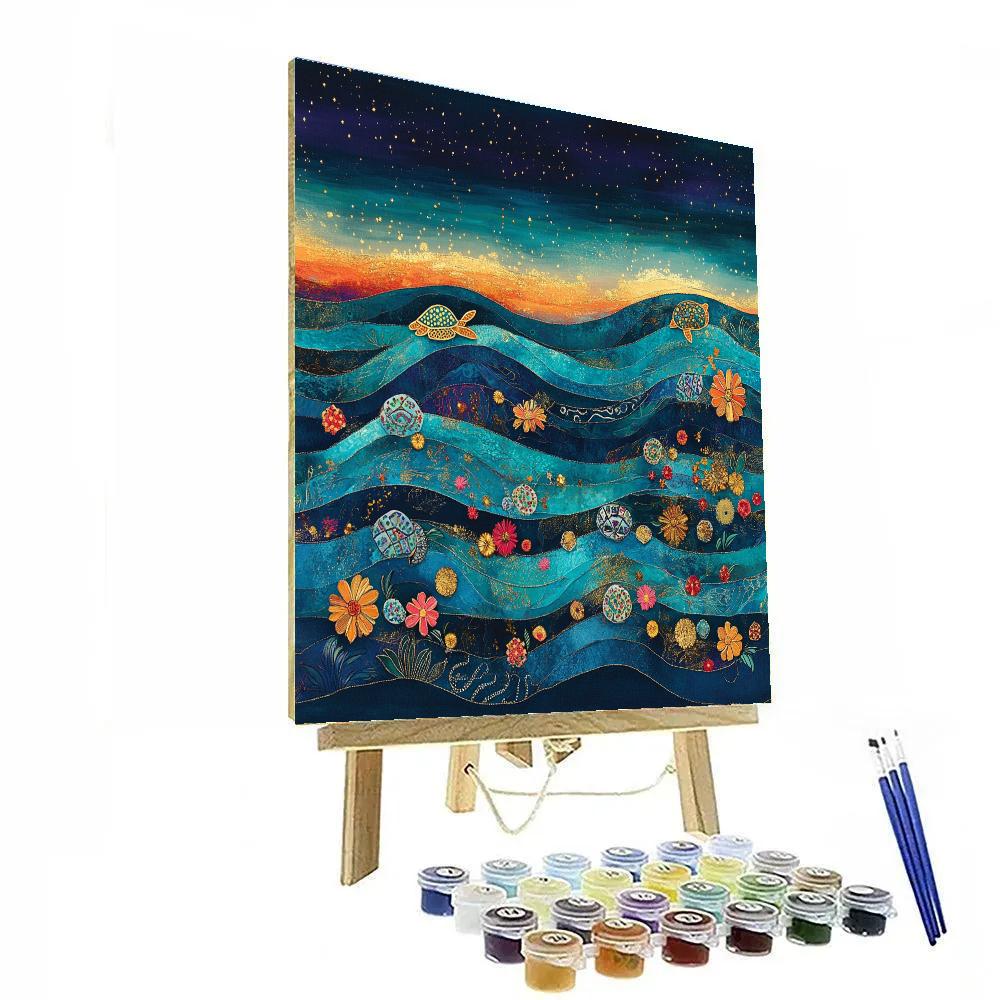 Frida Kahlo Inspired Ocean Of Memory paint by number