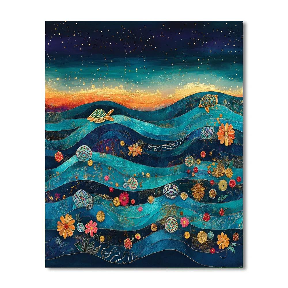 Frida Kahlo Inspired Ocean Of Memory paint by number