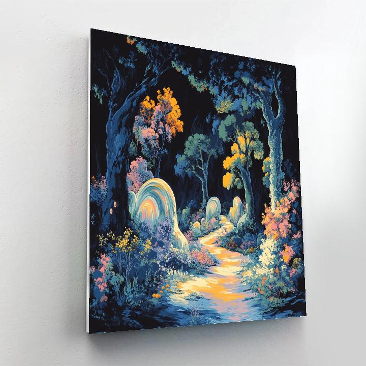 Salvador Dali Inspired Surreal Garden Of Dreams paint by color