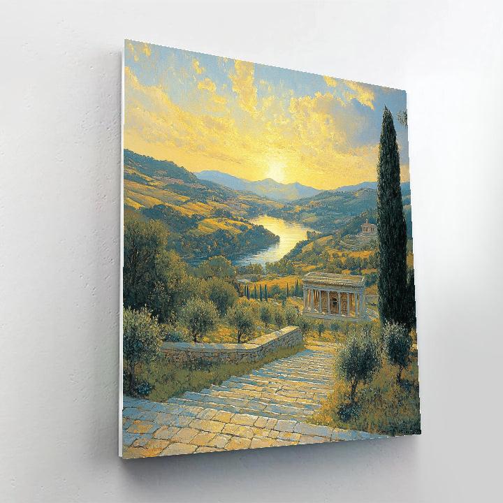 Raphael Inspired Luminous Arcadia Horizon paint by number