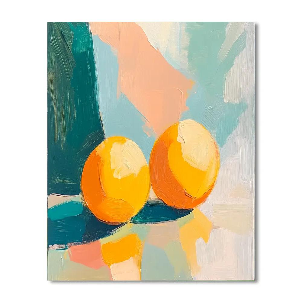 Paul Cézanne Inspired Citrus Study Abstract Paint by numbers kits