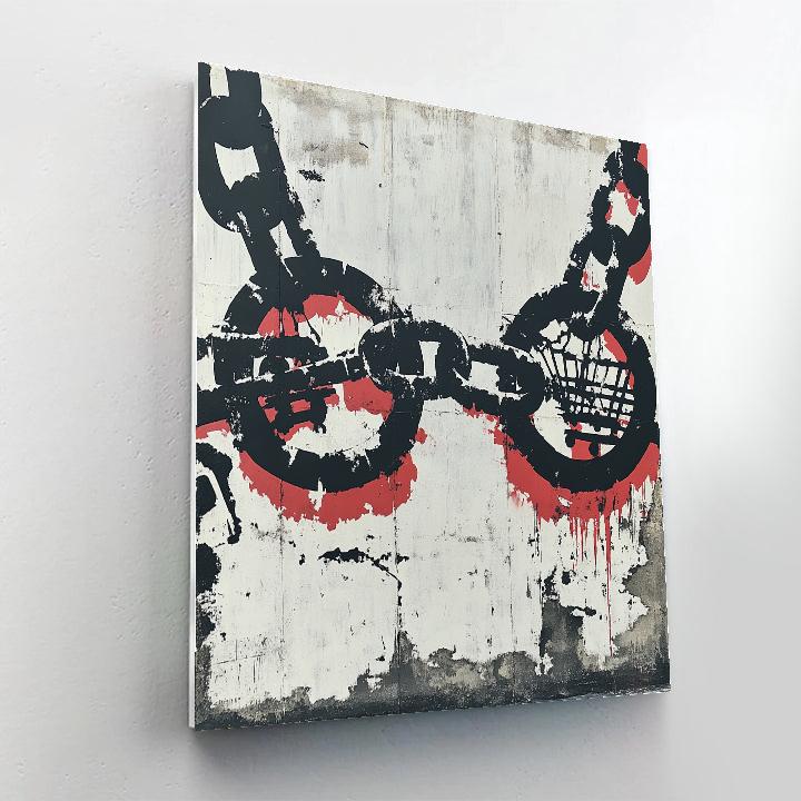 Banksy Inspired Anti-Consumerism Chains Painting by numbers kit