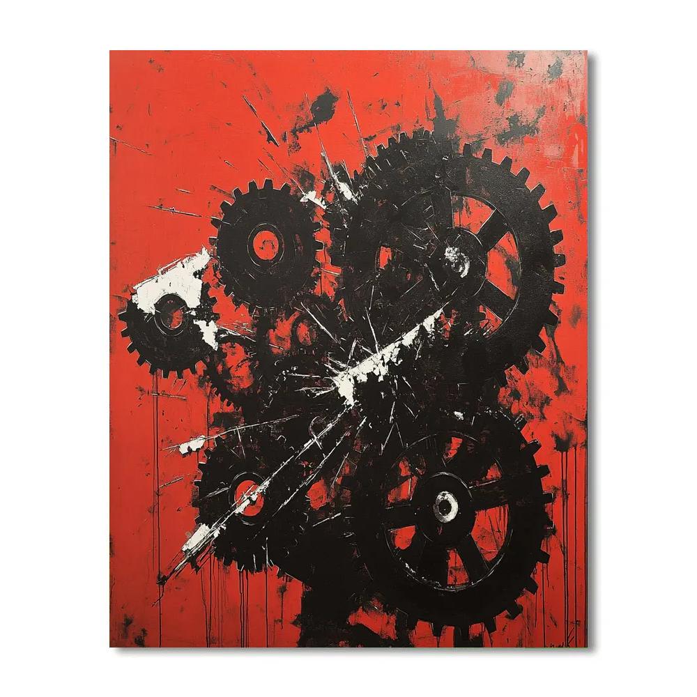 Banksy Inspired Broken Systems Paint by numbers kits