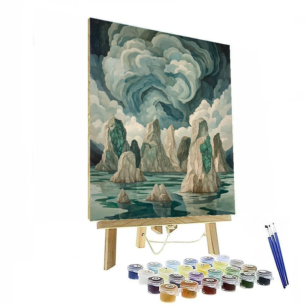 Michelangelo Inspired Thunderstorm Archipelago Paint by numbers kits