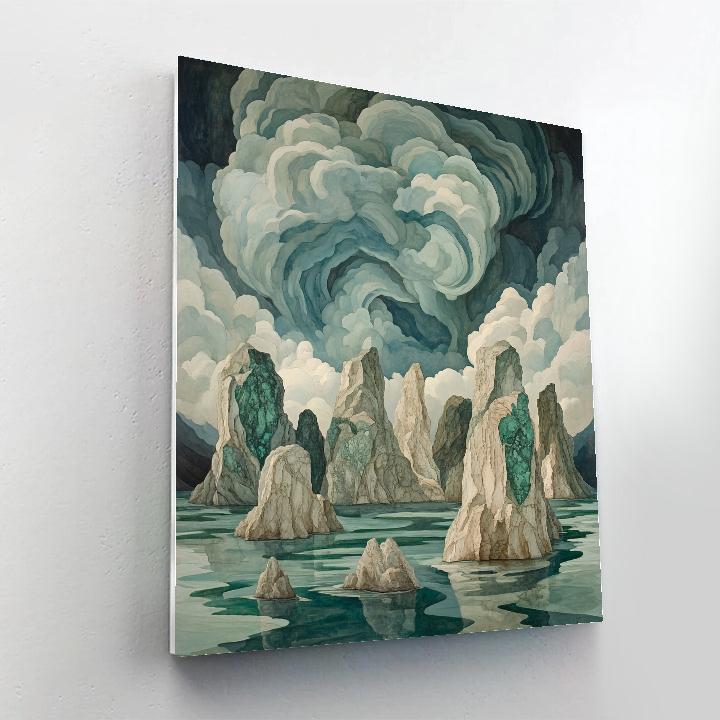 Michelangelo Inspired Thunderstorm Archipelago Paint by numbers kits