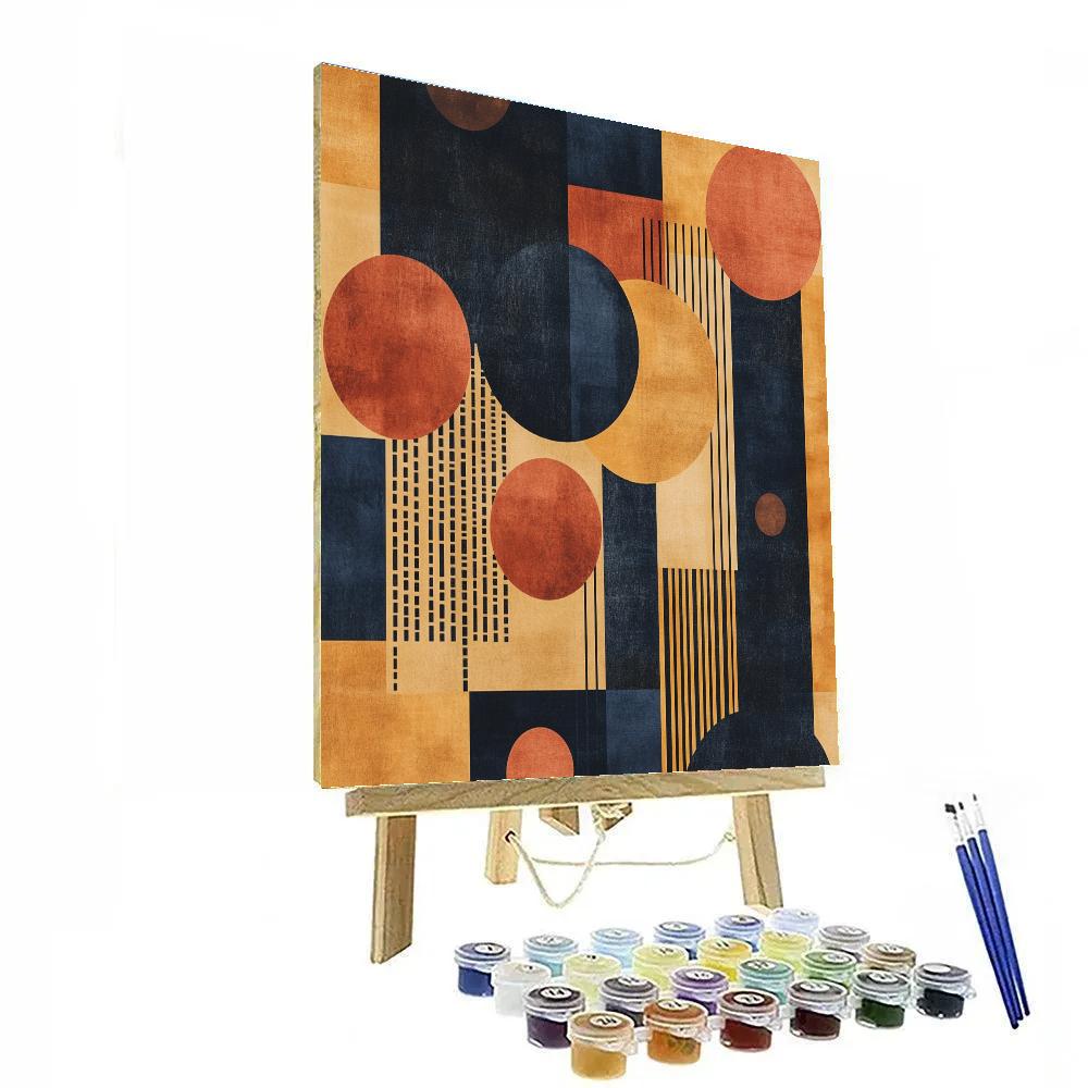 Paul Klee Inspired Clockwork Melody Paint by numbers art