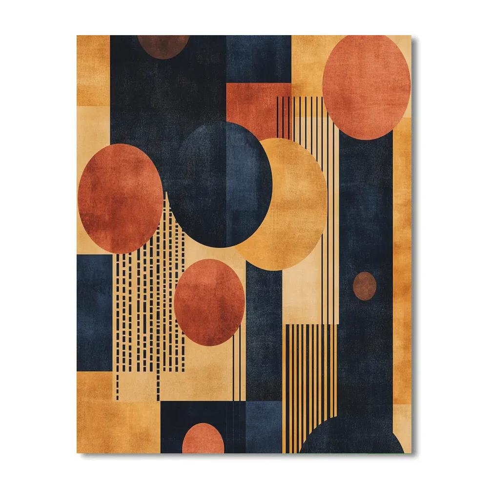 Paul Klee Inspired Clockwork Melody Paint by numbers art