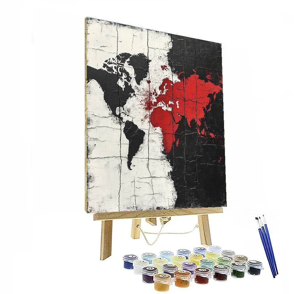 Banksy Inspired Silent Continents Paint by numbers kits