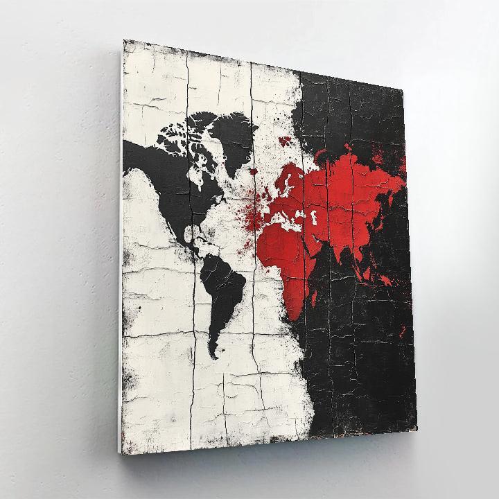 Banksy Inspired Silent Continents Paint by numbers kits
