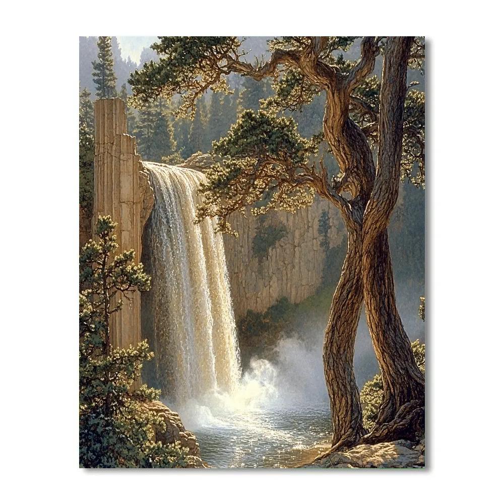 Michelangelo Inspired Celestial Cascade paint by number