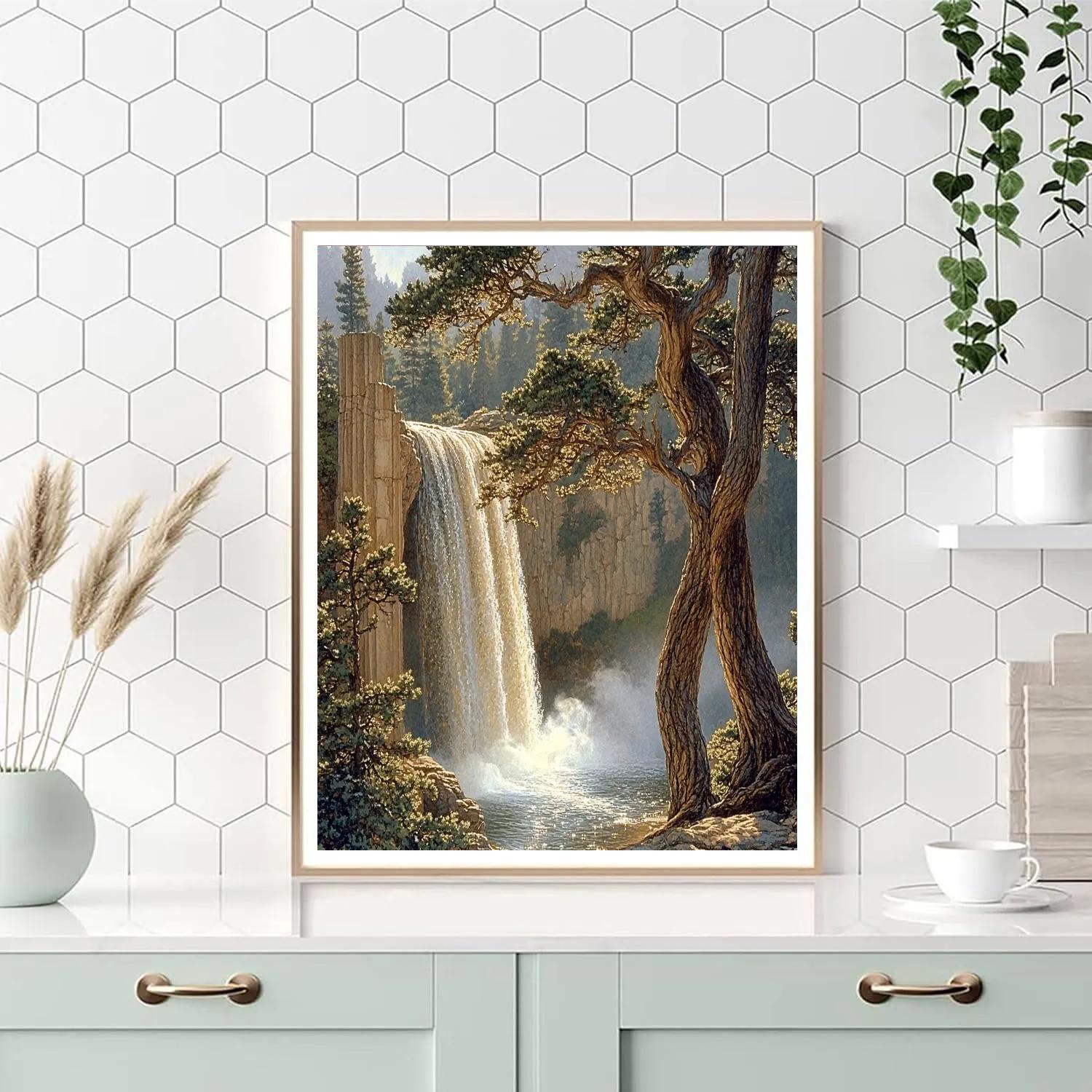 Michelangelo Inspired Celestial Cascade paint by number