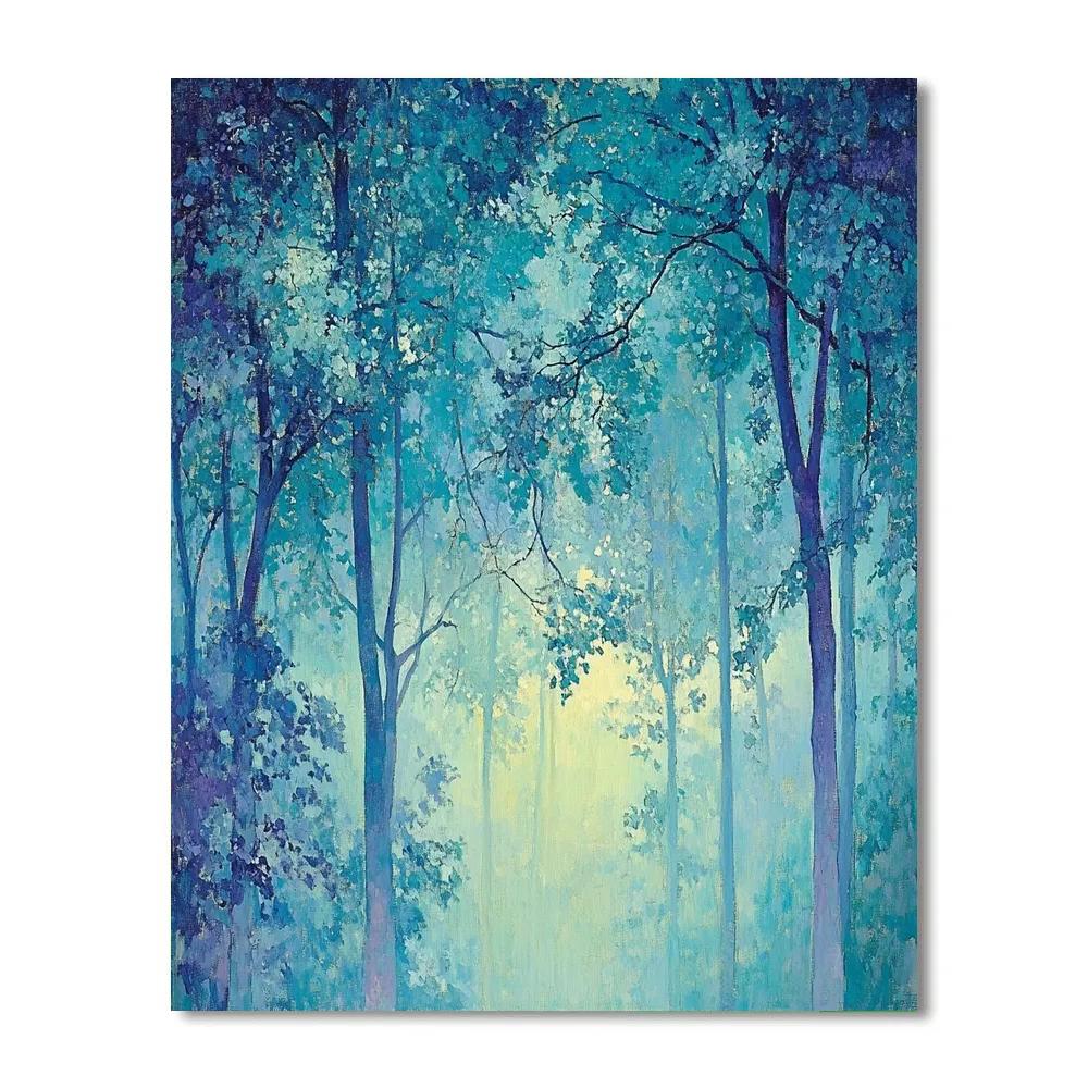 Edgar Degas Inspired Twilight Forest Canopy Painting by numbers kit