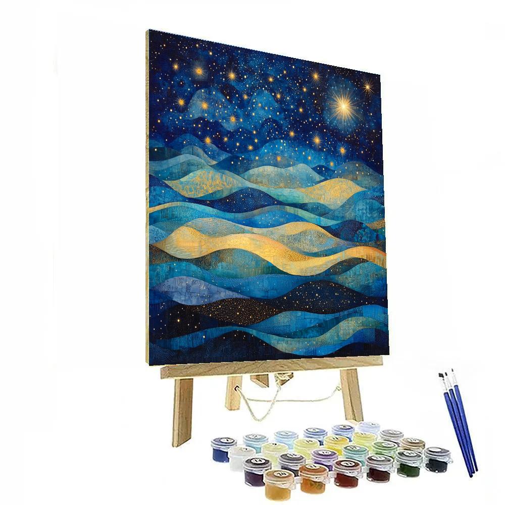 Paul Klee Inspired Celestial Whimsy DIY paint by numbers