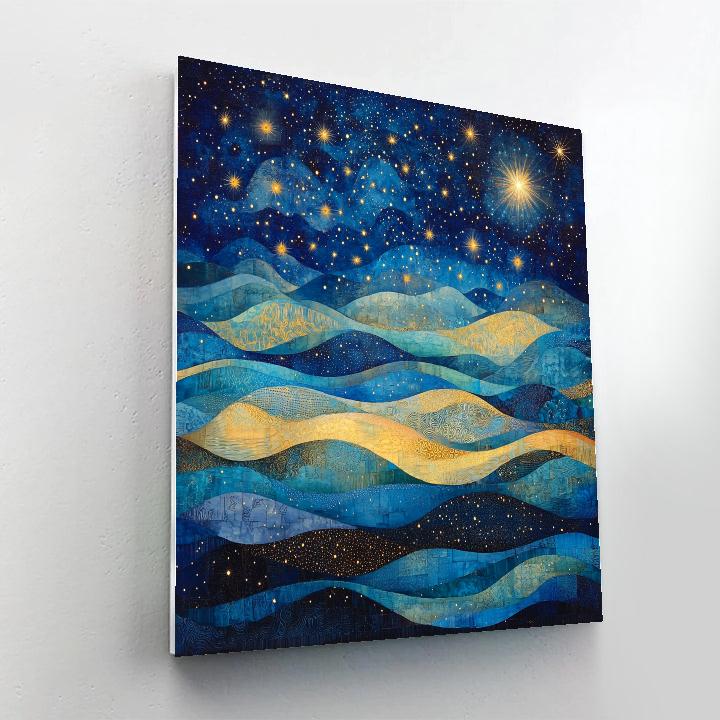 Paul Klee Inspired Celestial Whimsy DIY paint by numbers