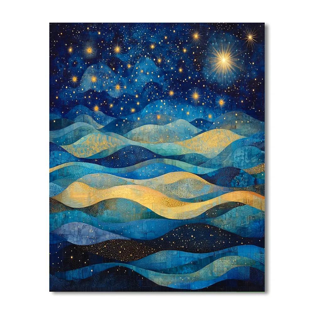 Paul Klee Inspired Celestial Whimsy DIY paint by numbers