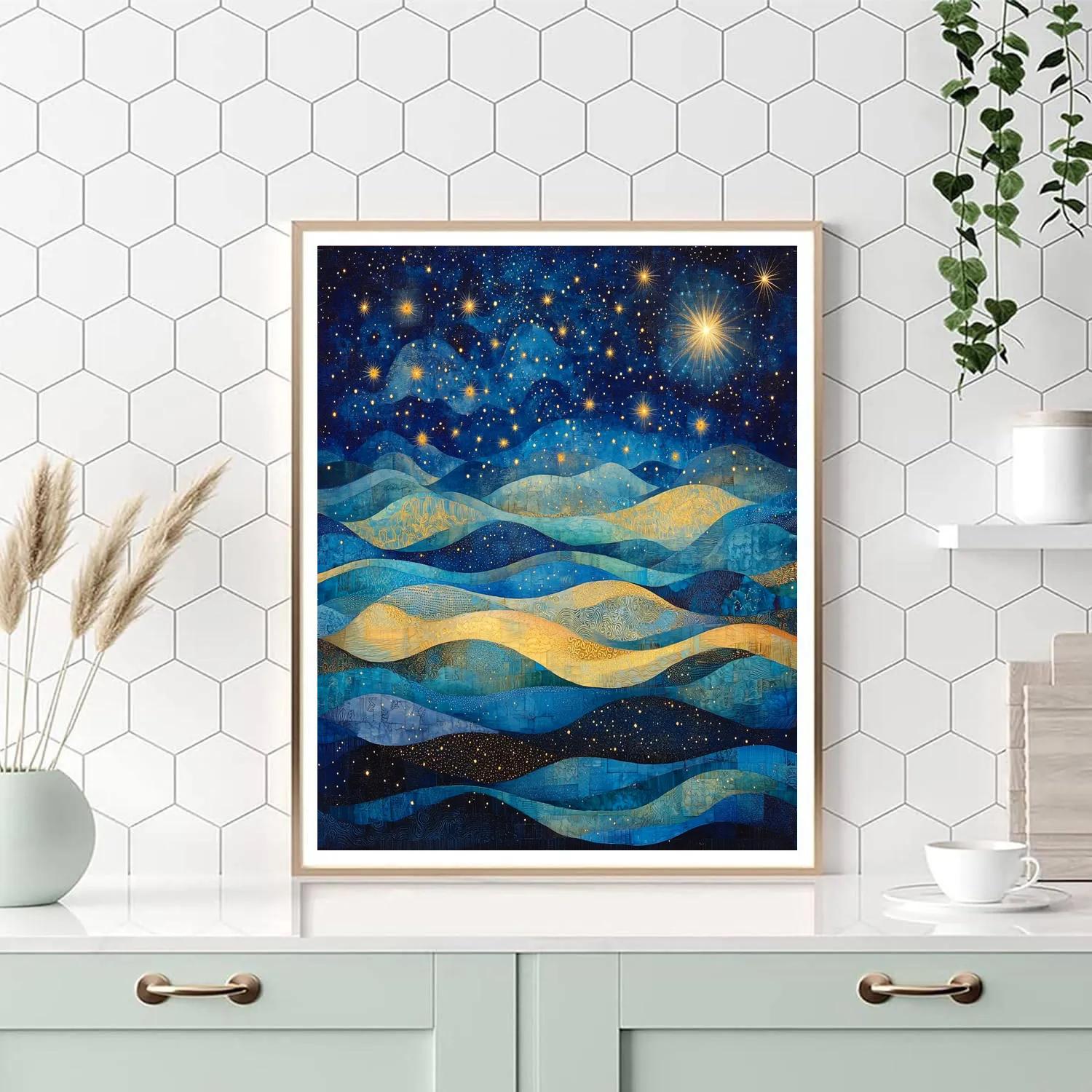 Paul Klee Inspired Celestial Whimsy DIY paint by numbers