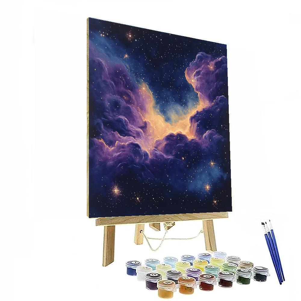 Edgar Degas Inspired Cosmic Nebula Whispers Painting by numbers kit