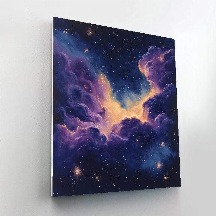 Edgar Degas Inspired Cosmic Nebula Whispers Painting by numbers kit
