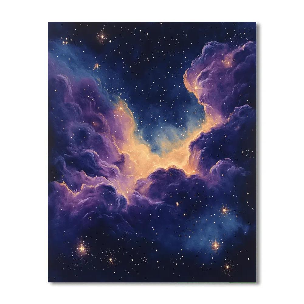 Edgar Degas Inspired Cosmic Nebula Whispers Painting by numbers kit