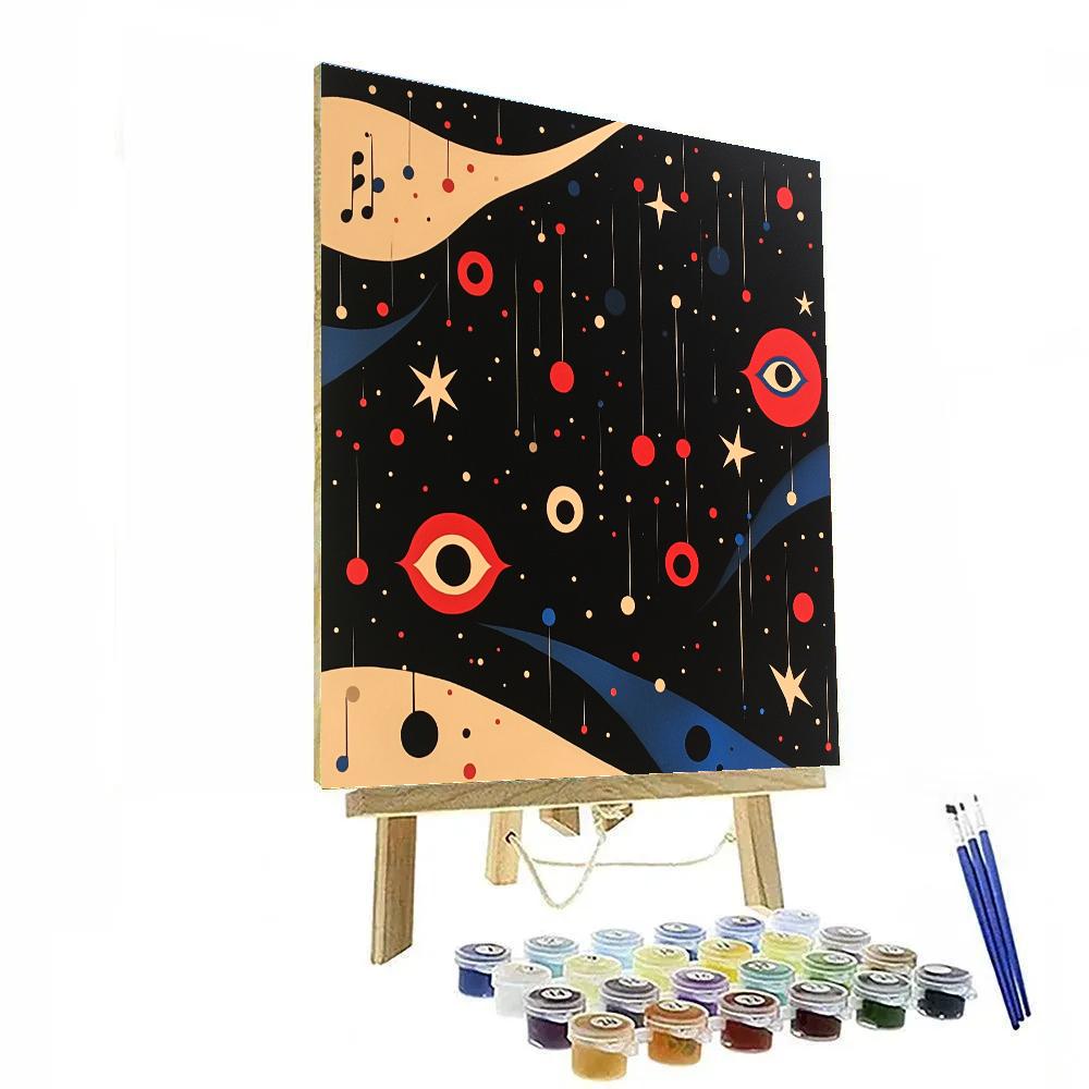 Joan Miró Inspired Nocturnal Symphony Paint by numbers art
