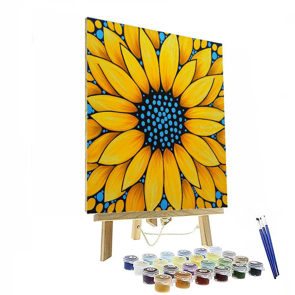 Yayoi Kusama Inspired Infinite Bloom painting number kit