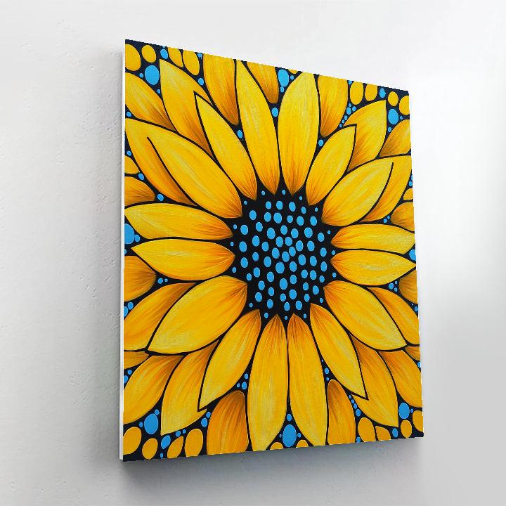 Yayoi Kusama Inspired Infinite Bloom painting number kit