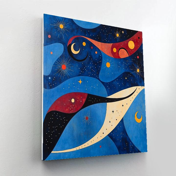 Joan Miró Inspired Cosmic Tides Painting by numbers kit