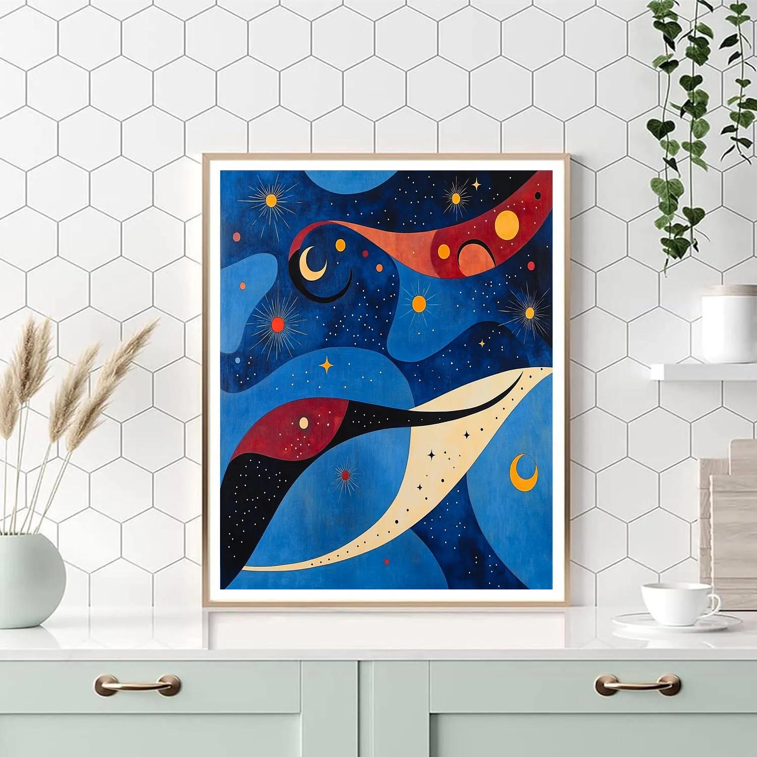 Joan Miró Inspired Cosmic Tides Painting by numbers kit