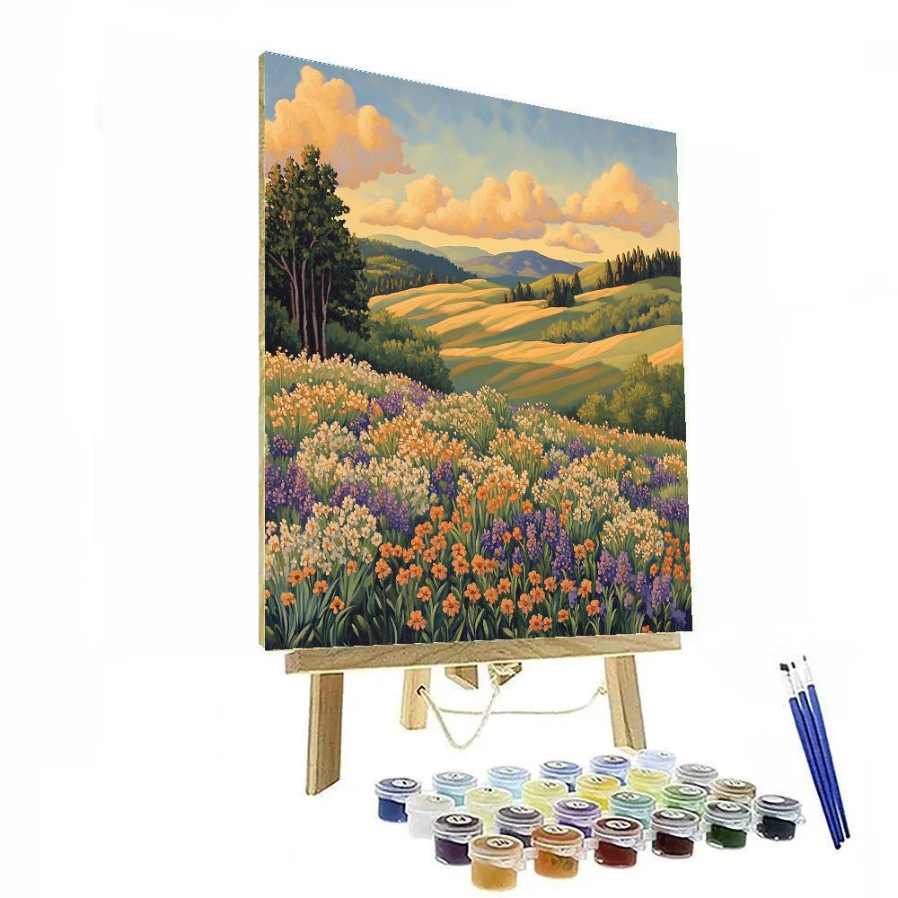 J. E. H. MacDonald Inspired Meadow Of Rhythm And Cloud Numbered painting kits