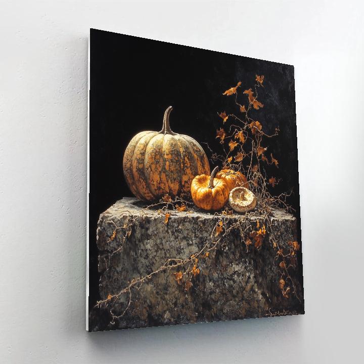 Caravaggio Inspired Autumn Gourd Tableau Paint by numbers kits