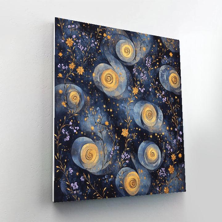 Gustav Klimt Inspired Midnight Tapestry Numbered painting kits
