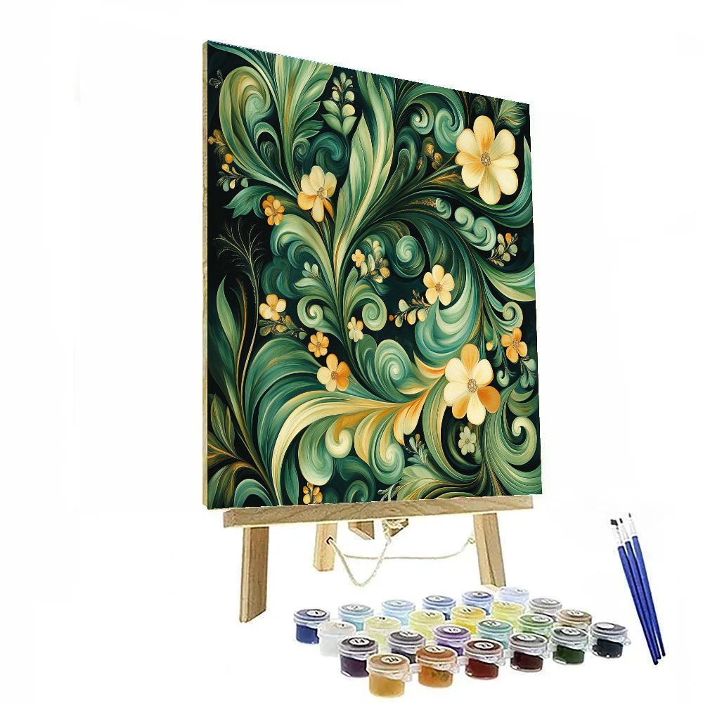Gustav Klimt Inspired Symphony Of Nature Paint by numbers kits