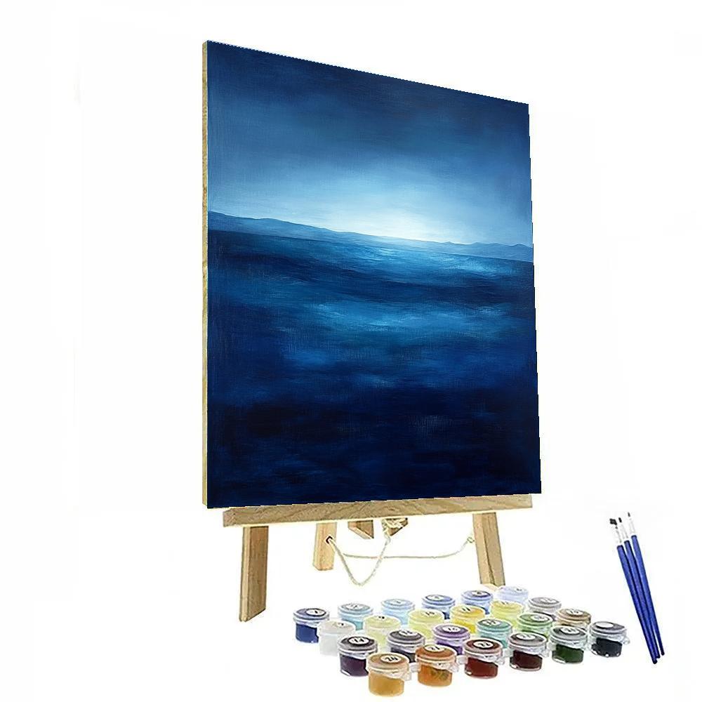 Mark Rothko Inspired Oceanic Midnight painting number kit
