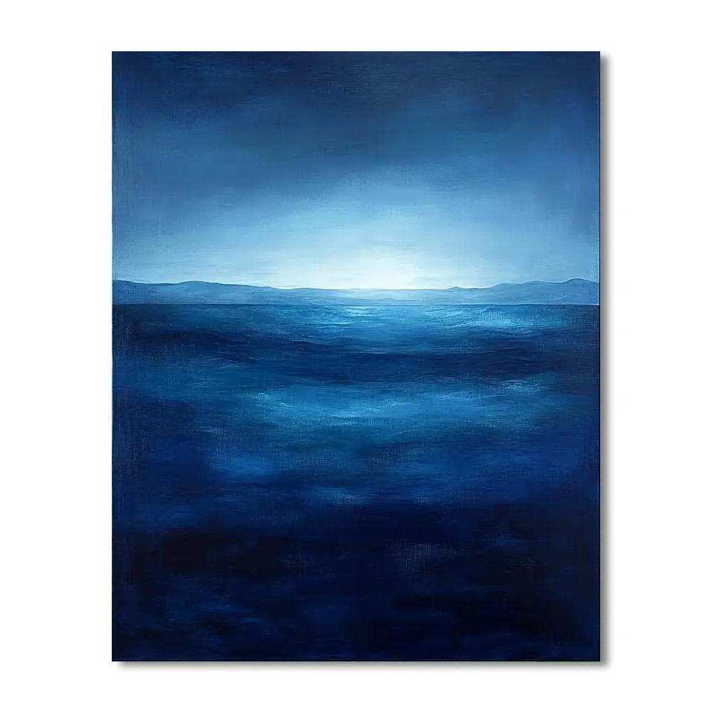 Mark Rothko Inspired Oceanic Midnight painting number kit