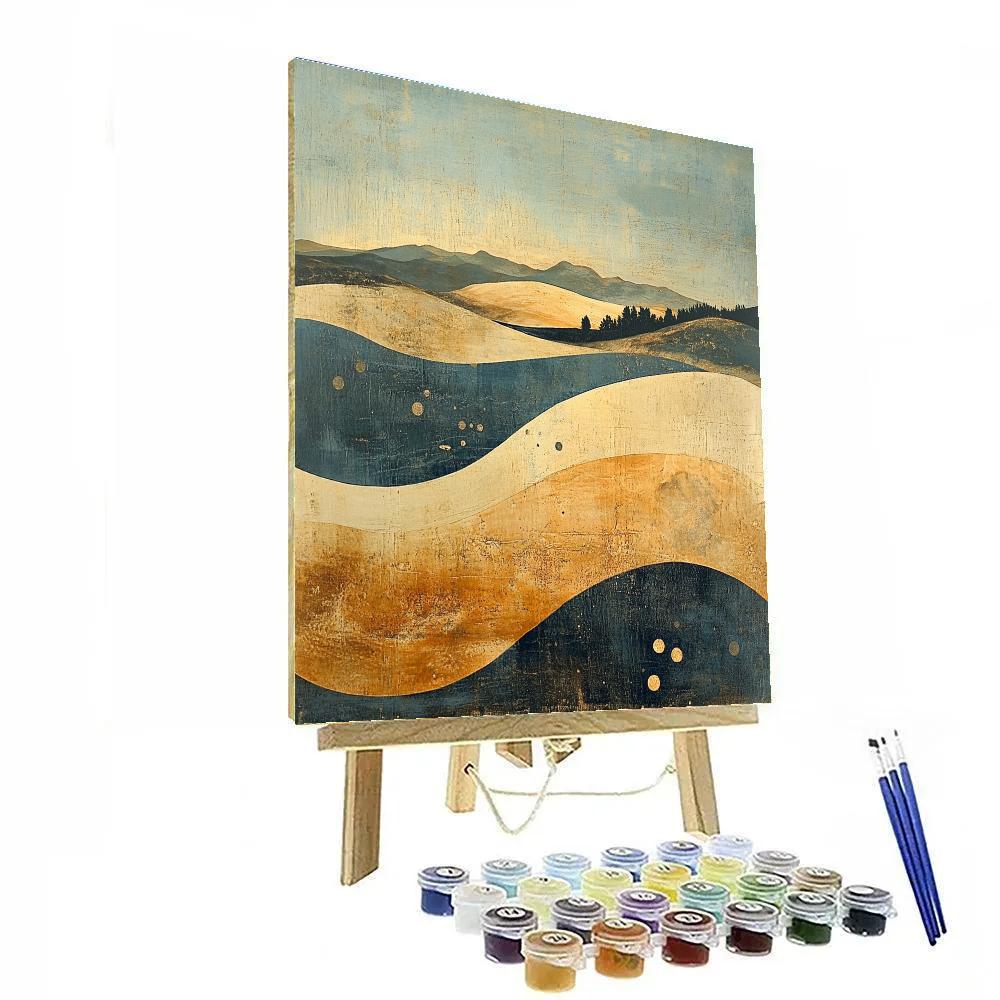 Max Ernst Inspired Dreaming Fossil Landscapes paint by numbers