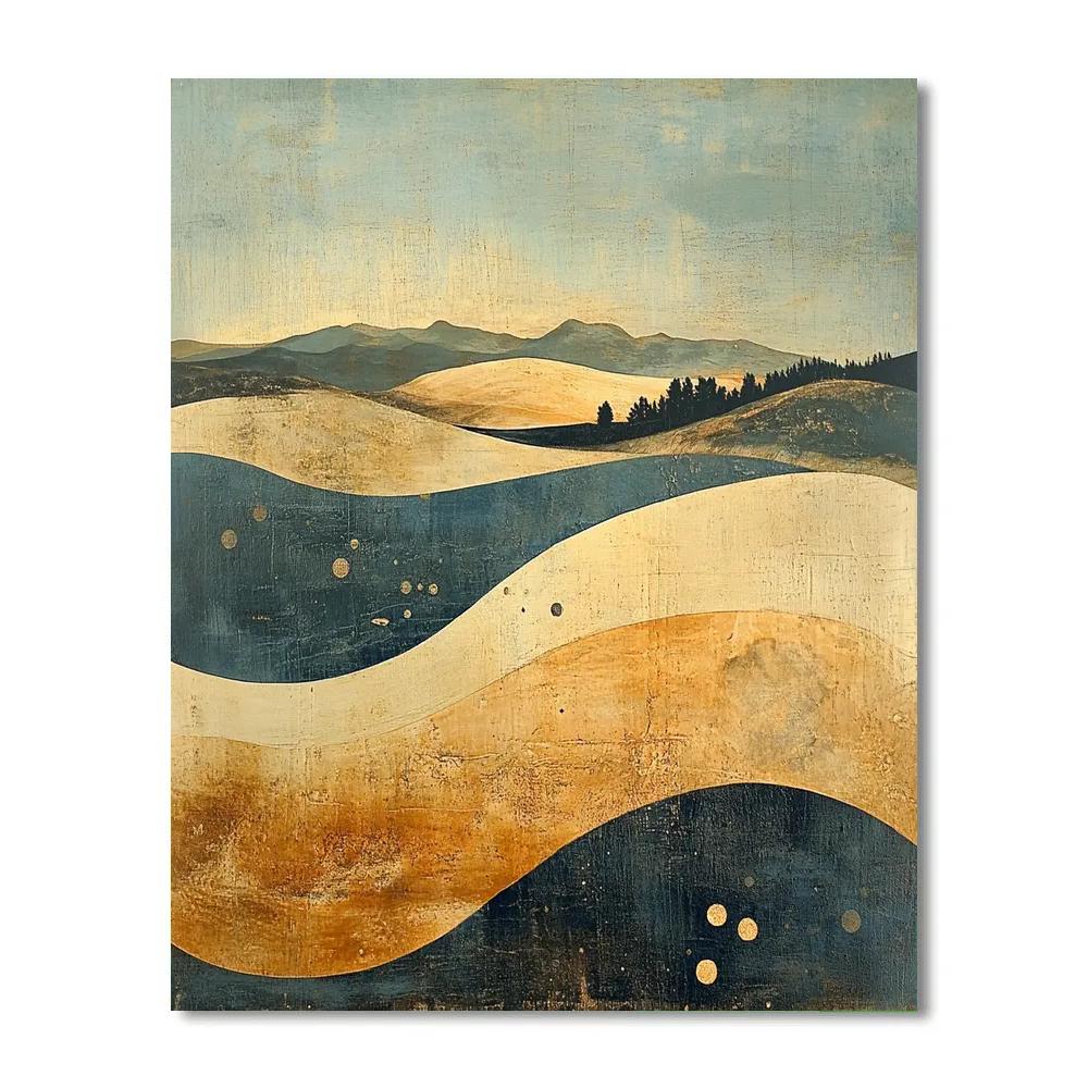 Max Ernst Inspired Dreaming Fossil Landscapes paint by numbers