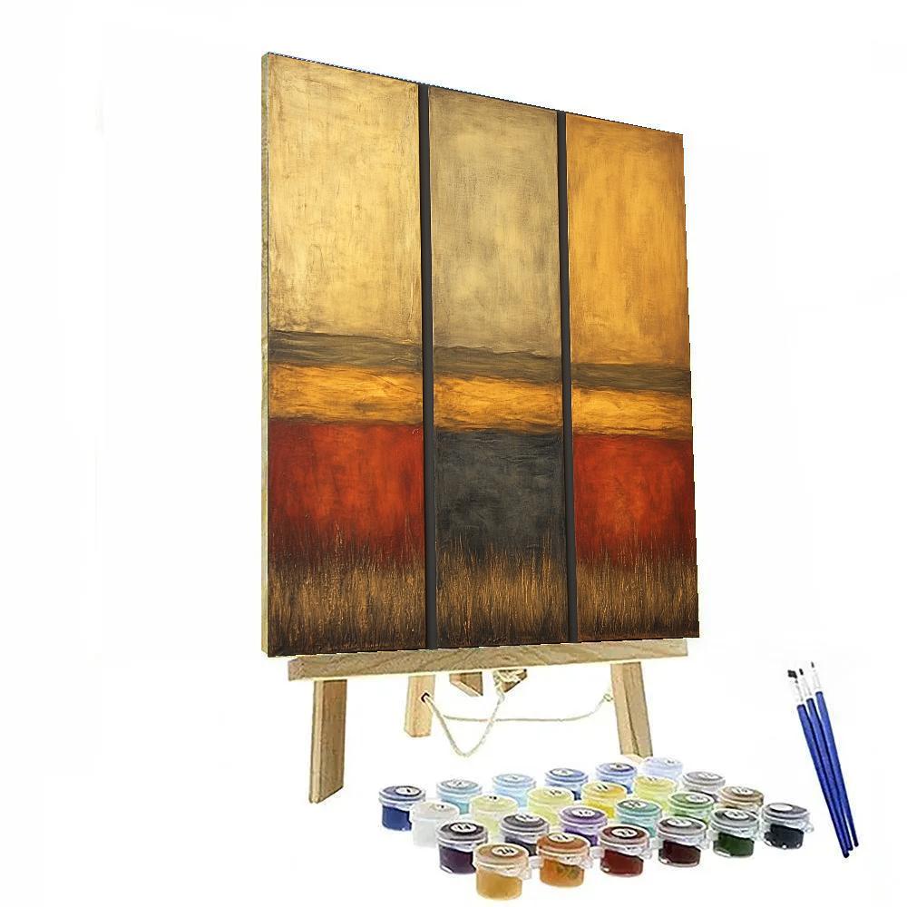Mark Rothko Inspired Amber Silence paint by numbers