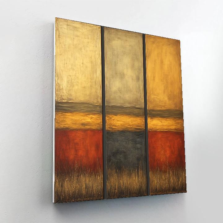 Mark Rothko Inspired Amber Silence paint by numbers